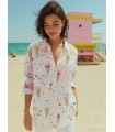 Camisa Estampado Helados Vilagallo Mujer