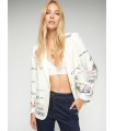 Chaqueta Blanca Bordada Vilagallo Mujer