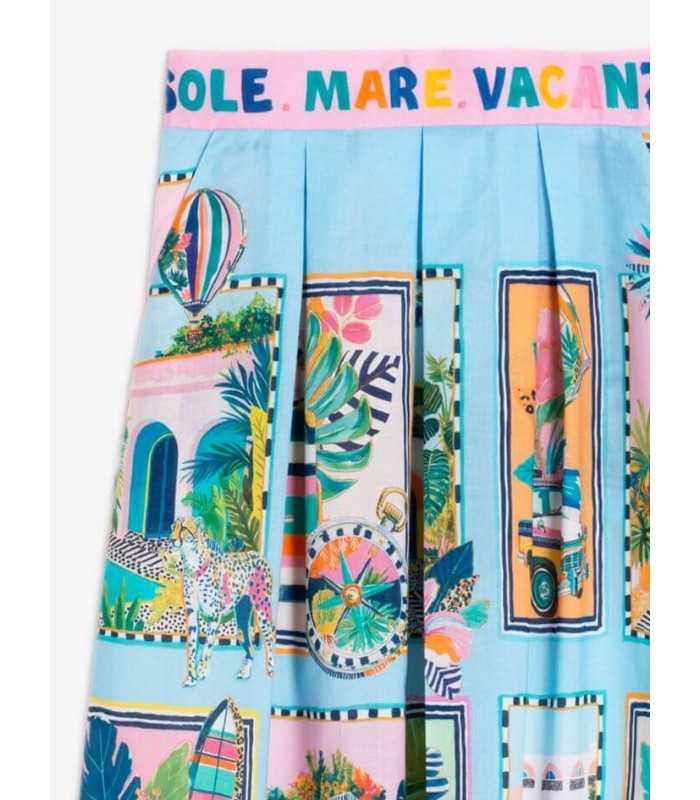 Falda Plisada Postales Vilagallo Mujer