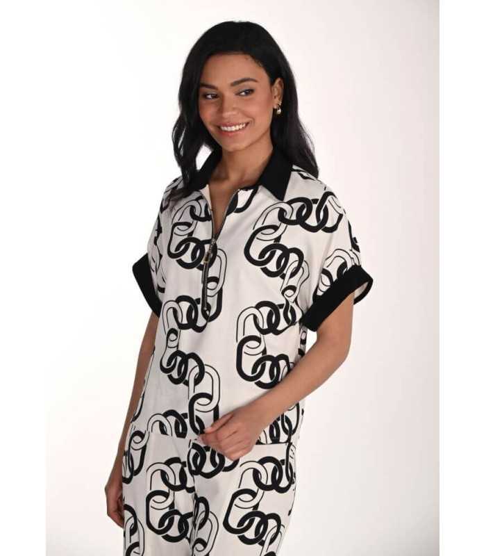 Top Estampado Cadenas Frank Lyman Mujer