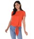 Top Nudo Naranja Frank Lyman Mujer