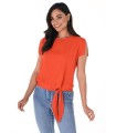 Top Nudo Naranja Frank Lyman Mujer