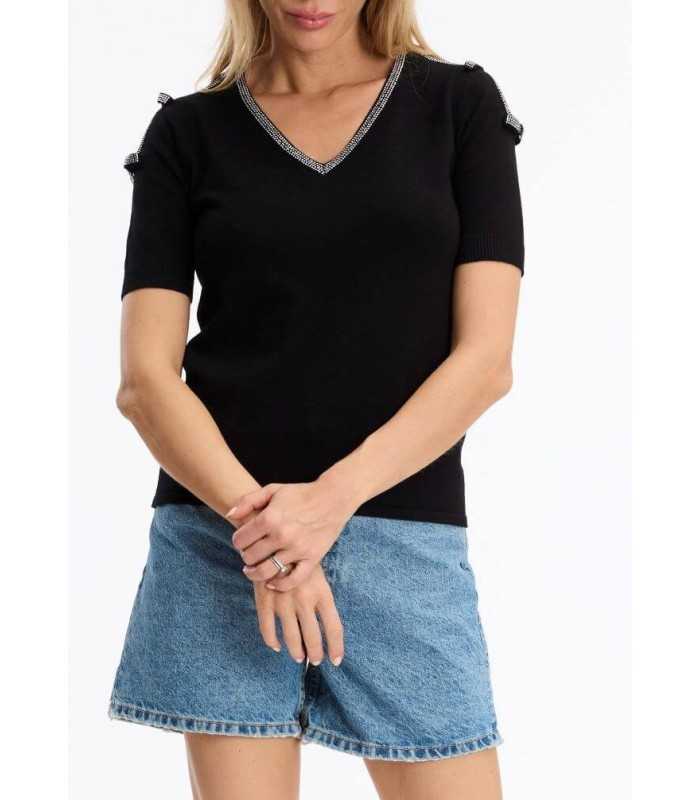 Sueter Negro Abertura Hombro Leo&ugo Mujer