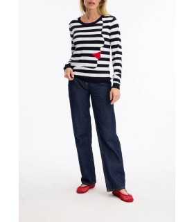 Sueter Rayas Bicolor Leo&ugo Mujer