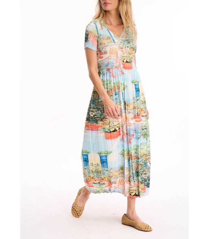 Vestido Estampado Paisaje Leo&ugo Mujer