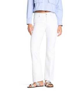 Pantalón PARIS FLARED Blanco Campana  Cambio Mujer