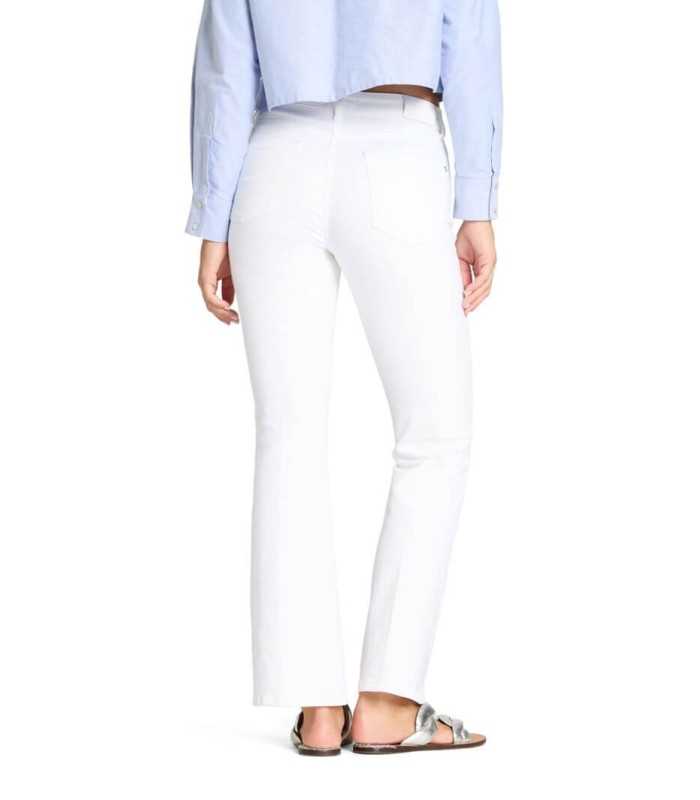 Pantalón PARIS FLARED Blanco Campana  Cambio Mujer