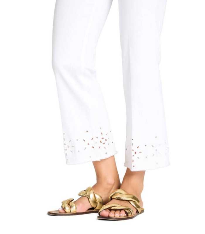 Pantalón FRANCESCA Blanco Bordado Cambio Mujer