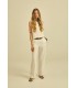 Top Crudo Lino Maria Bellentani Mujer