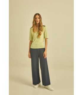 Pantalón Marino Punto Maria Bellentani Mujer