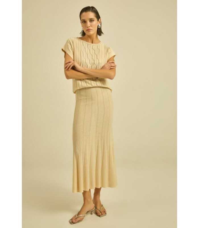 Falda Punto Negra Maria Bellentani Mujer