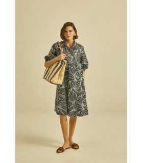 Vestido Estampado Coral Maria Bellentani Mujer