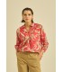 Blusa Estampada Coral Maria Bellentani Mujer