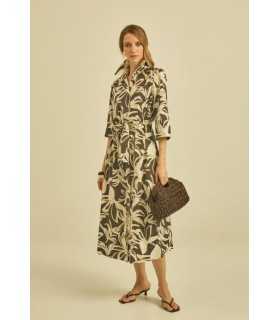 Vestido Estampado Flores Maria Bellentani Mujer