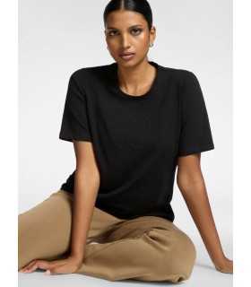 Camiseta Negra Logo Elena Miro Mujer