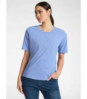 Camiseta Azul Logo Elena Miro Mujer