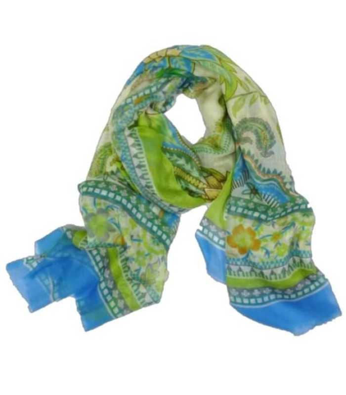 Chal Estampado Flores Noga Mujer