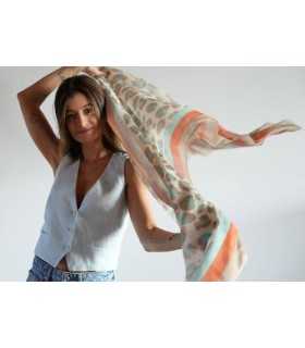 Chal Estampado Manchas Noga Mujer