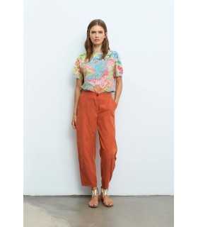 Camiseta Estampada Flores Aldo Martins Mujer