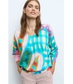 Suéter Estampado Colorido Aldo Martins Mujer