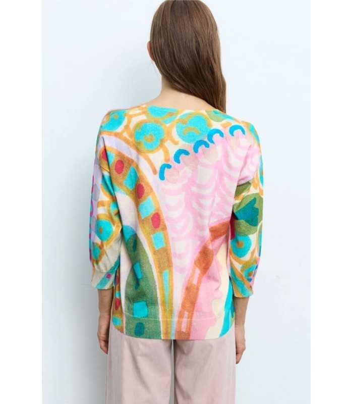 Suéter Estampado Colorido Aldo Martins Mujer