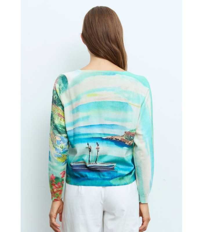 Suéter Estampado Paisaje Aldo Martins Mujer