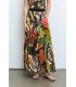 Falda Larga Estampada Aldo Martins Mujer