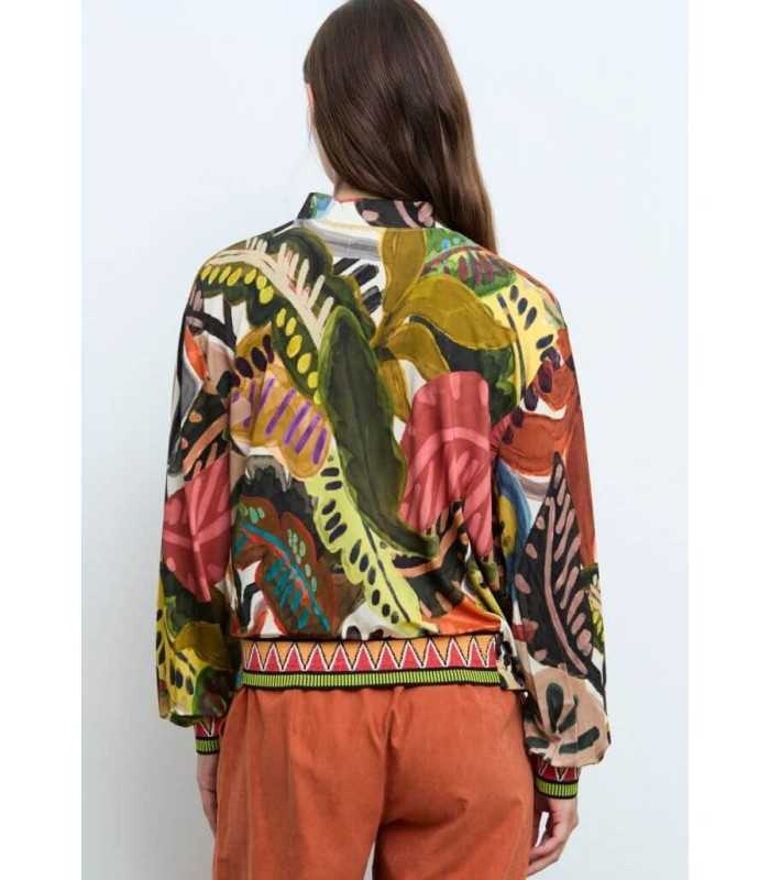 Chaqueta Estampada Punto Aldo Martins Mujer