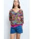 Top Fucsia Estampado Aldo Martins Mujer