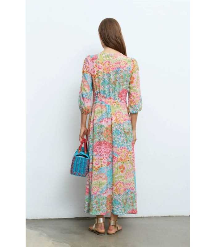 Vestido Largo Flores Aldo Martins Mujer