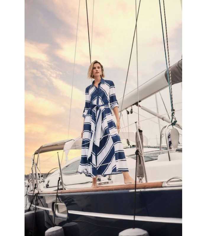 Vestido Camisero Rayas Joseph Ribkoff Mujer