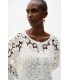 Chaqueta Crochet Blanca Joseph Ribkoff Mujer