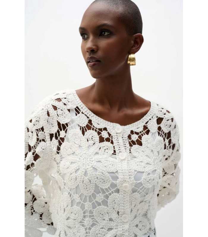 Chaqueta Crochet Blanca Joseph Ribkoff Mujer