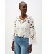 Chaqueta Crochet Blanca Joseph Ribkoff Mujer