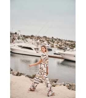 Pantalón Raso Estampado Joseph Ribkoff Mujer