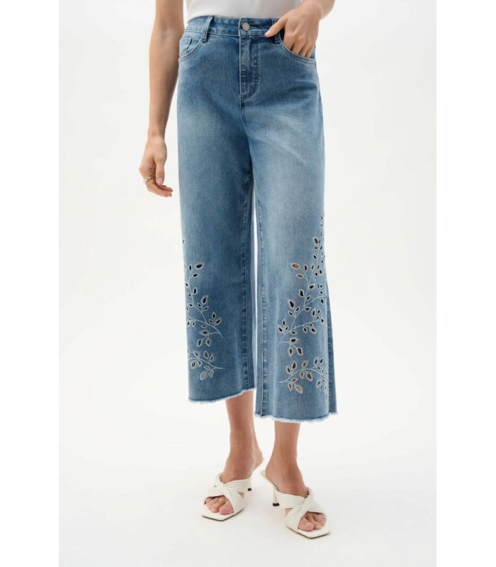 Pantalón Denim Bordado Joseph Ribkoff Mujer