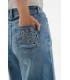 Pantalón Denim Bordado Joseph Ribkoff Mujer