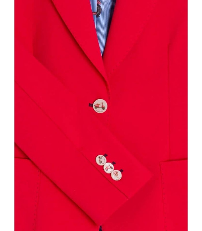 Chaqueta Americana Roja Vilagallo Mujer