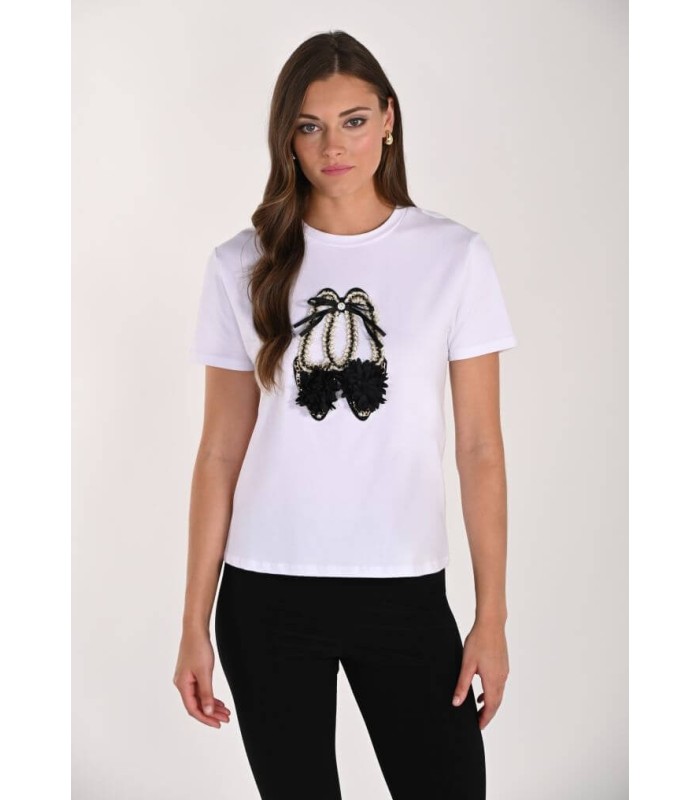 Camiseta Blanca Zapatos Frank Lyman Mujer