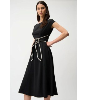 Vestido Negro Vivos Piedra Joseph Ribkoff Mujer