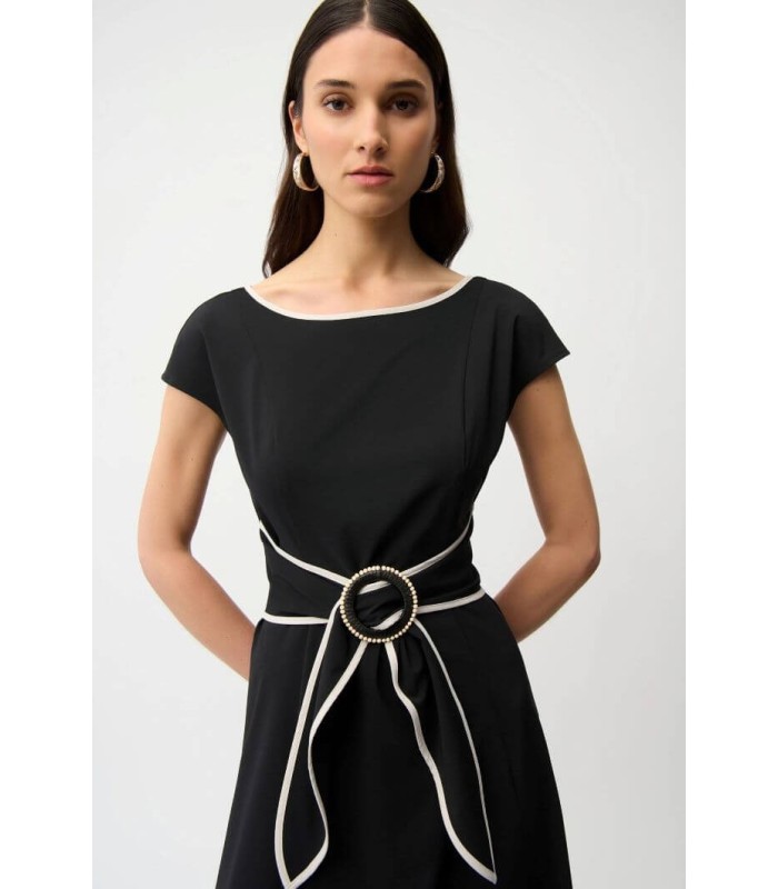 Vestido Negro Vivos Piedra Joseph Ribkoff Mujer