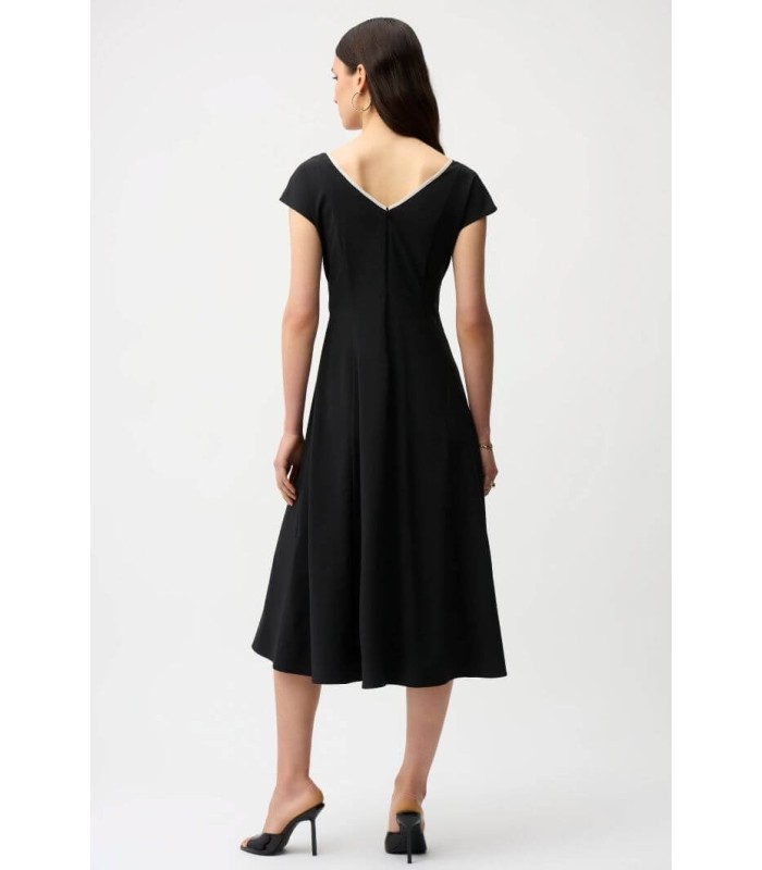 Vestido Negro Vivos Piedra Joseph Ribkoff Mujer