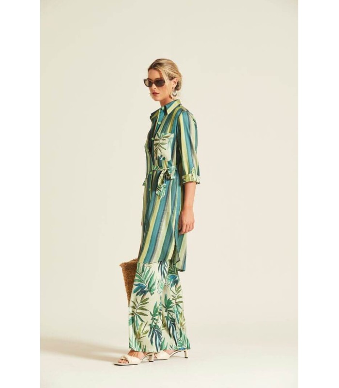 Vestido Estampado Rayas Oky Mujer