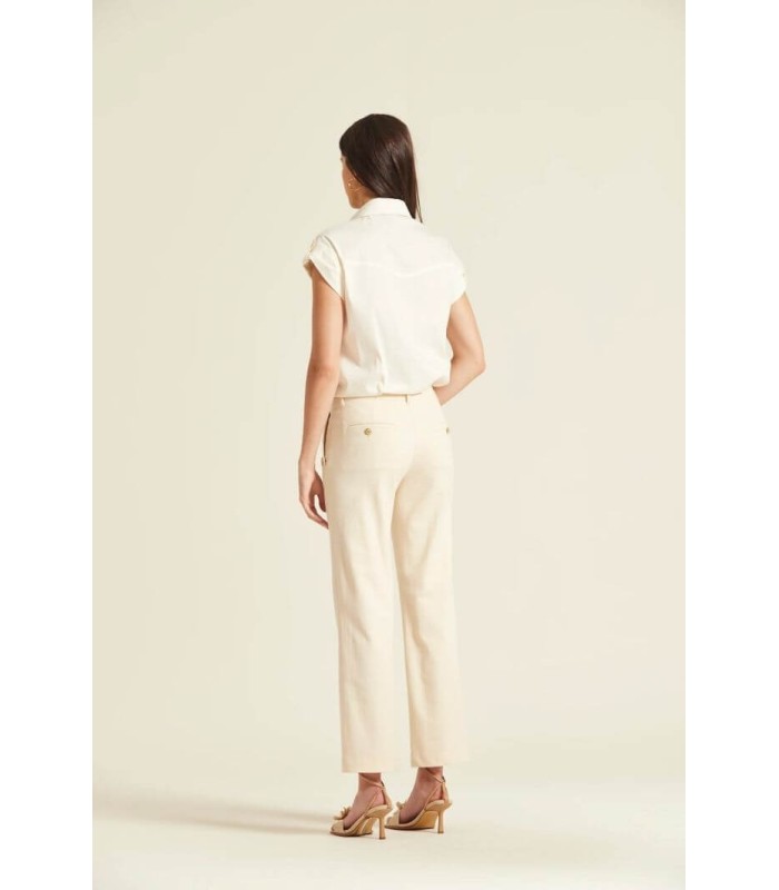 Camisa Cruda Popelin Oky Mujer