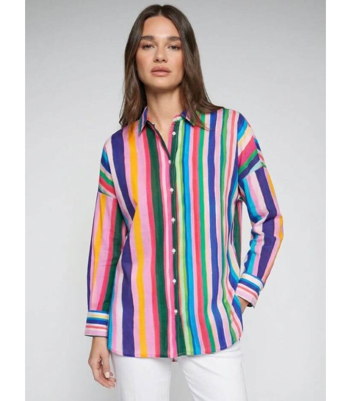 Camisa Rayas Multicolor Vilagallo Mujer