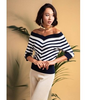 Suéter Cuello Barca Laftylie Mujer