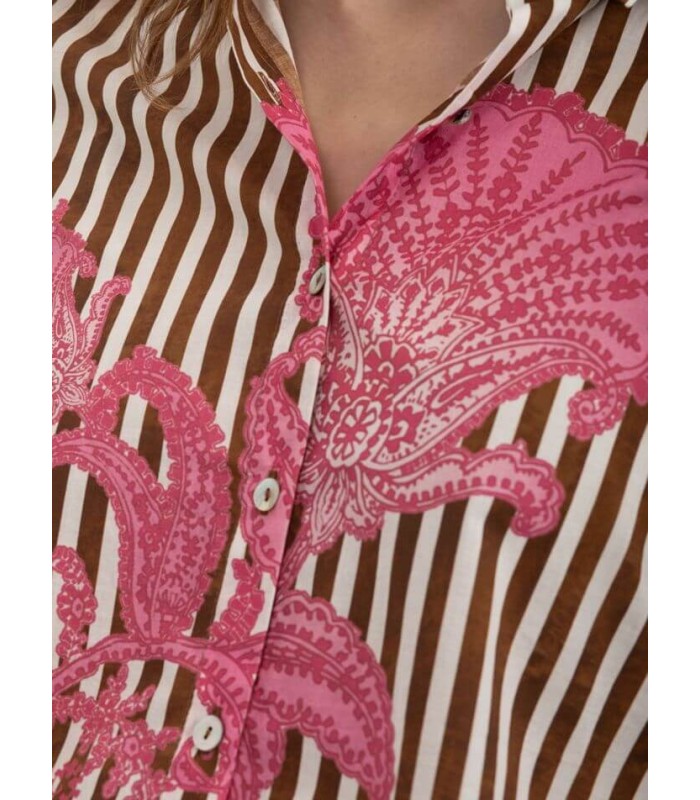 Camisa Rayas Estampada Anna Mora Mujer