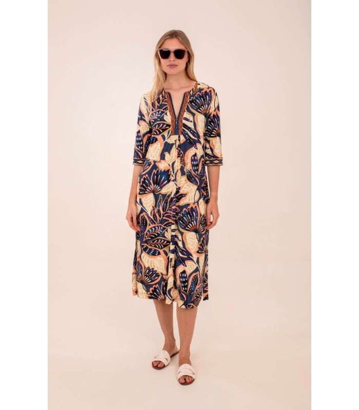 Vestido Patchwork Punto Anna Mora Mujer