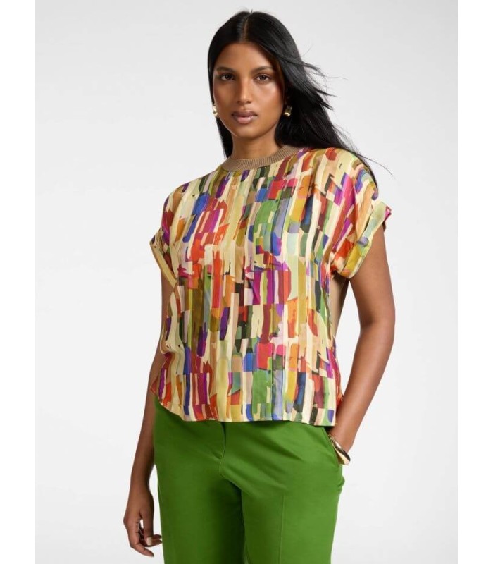 Camiseta Estampado Multicolor Elena Miro Mujer