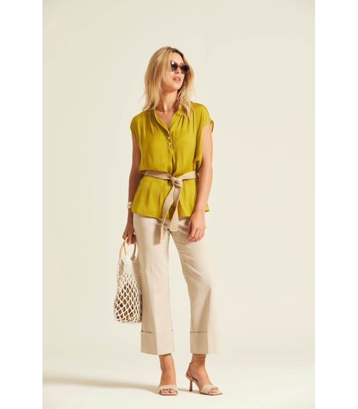 Pantalón Algodón Marino Oky Mujer